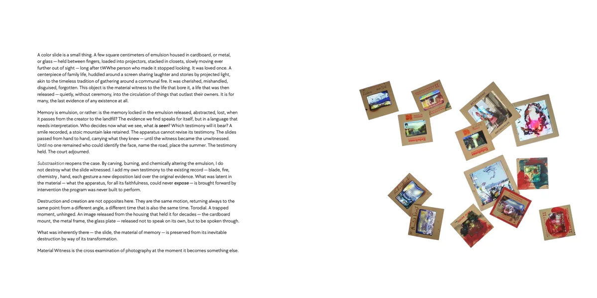 Material Witness, spread 2